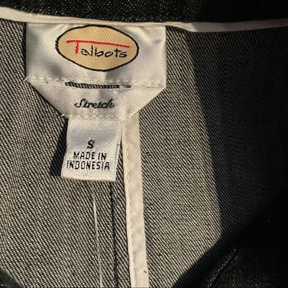 🆕 Talbots Stretch “Jean” Jacket - Picture 9 of 10